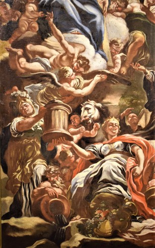 Louis XIV - Le triomphe du Christianisme - Francesco Solimena (1657-1747) atelier